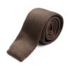 Вязаный галстук стального цвета. Арт.:3726