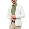 Трикотажный пиджак белого цвета. Арт.:7683