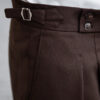 Коричневые брюки с защипами Арт.:6925