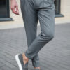 Серые брюки с защипами Арт.:6932