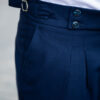 Синие брюки с защипами Арт.:6934