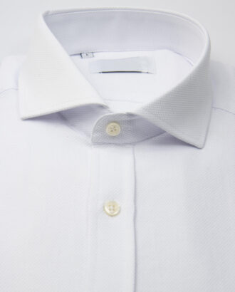 Белая рубашка из фактурной ткани Арт.:6779