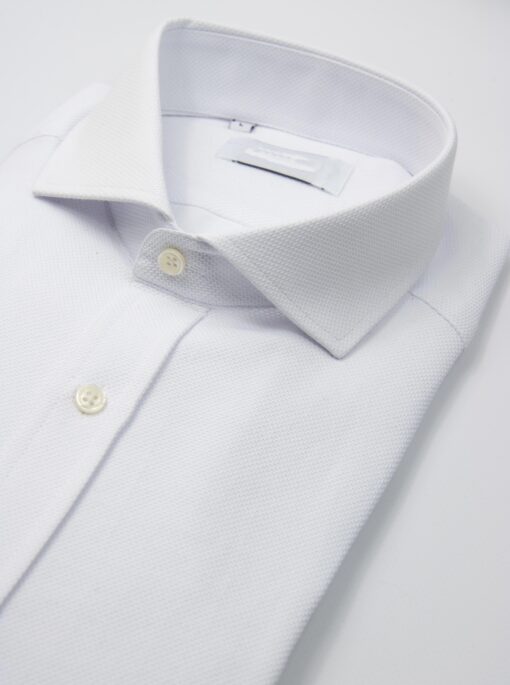 Белая рубашка из фактурной ткани Арт.:6779