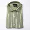 Рубашка оливкового цвета в полоску Арт.:6778