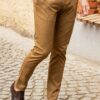 Горчичные мужские брюки чинос Арт.:6766