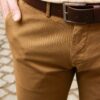 Горчичные мужские брюки чинос Арт.:6766