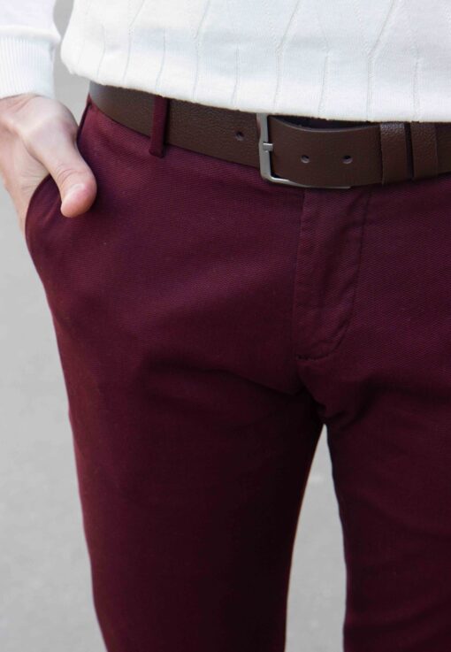 Бордовые брюки чинос Арт.:6768